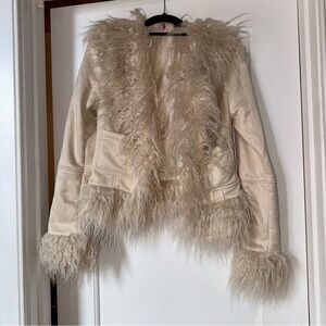 Edikted Faux Fur Trim Coat